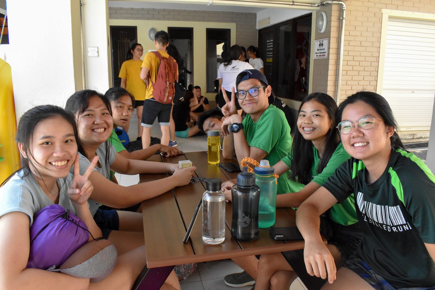Inter Healthcare Camp participants on the first day of camp